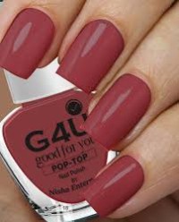 G4U Nail Polish Set 4 Colors Red BroMauve Wine Nail Paints 16-18-19-25 Red, Brown, Wine, Mauve  (Pack of 4)